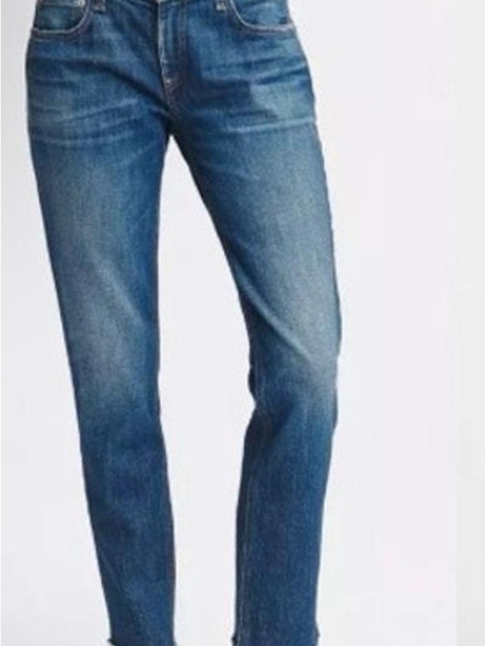 Rag & Bone Jeans ||Dre Low-Rise Frayed Hem Slim Boyfriend Cut || Women's Size 24